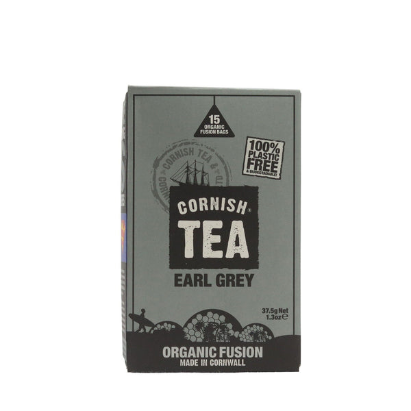 Boîte de thé Fusion Earl Grey en feuilles – 90g (6x15g) – Cornish Tea & Coffee