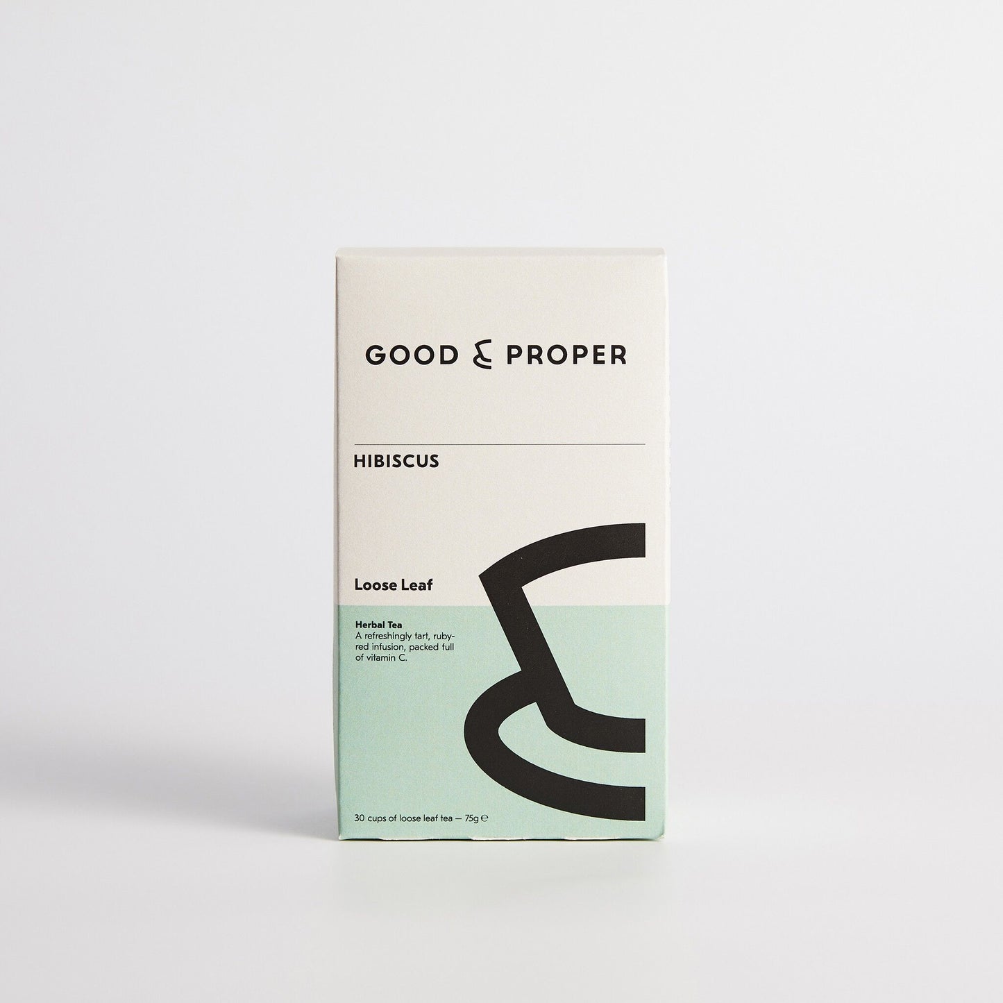 Boîte de thé Hibiscus en feuilles – 75g – Good & Proper Tea