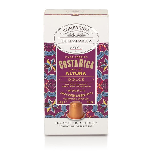 Corsini Capsules Costa Rica 100% Arabica compatibles Nespresso x10 - café en capsule