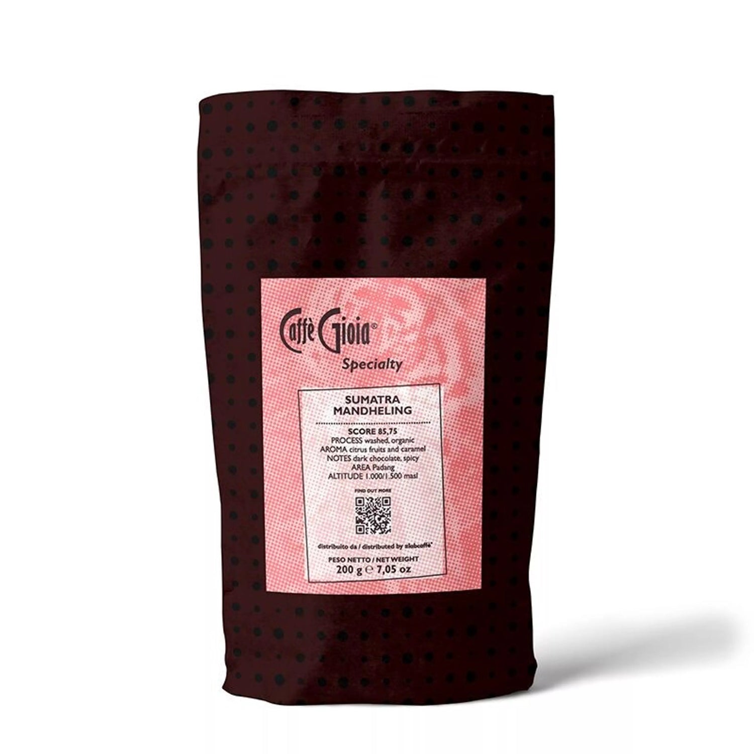 Paquet Caffè Gioia Sumatra Mandheling Reine Ketiara 200 g.