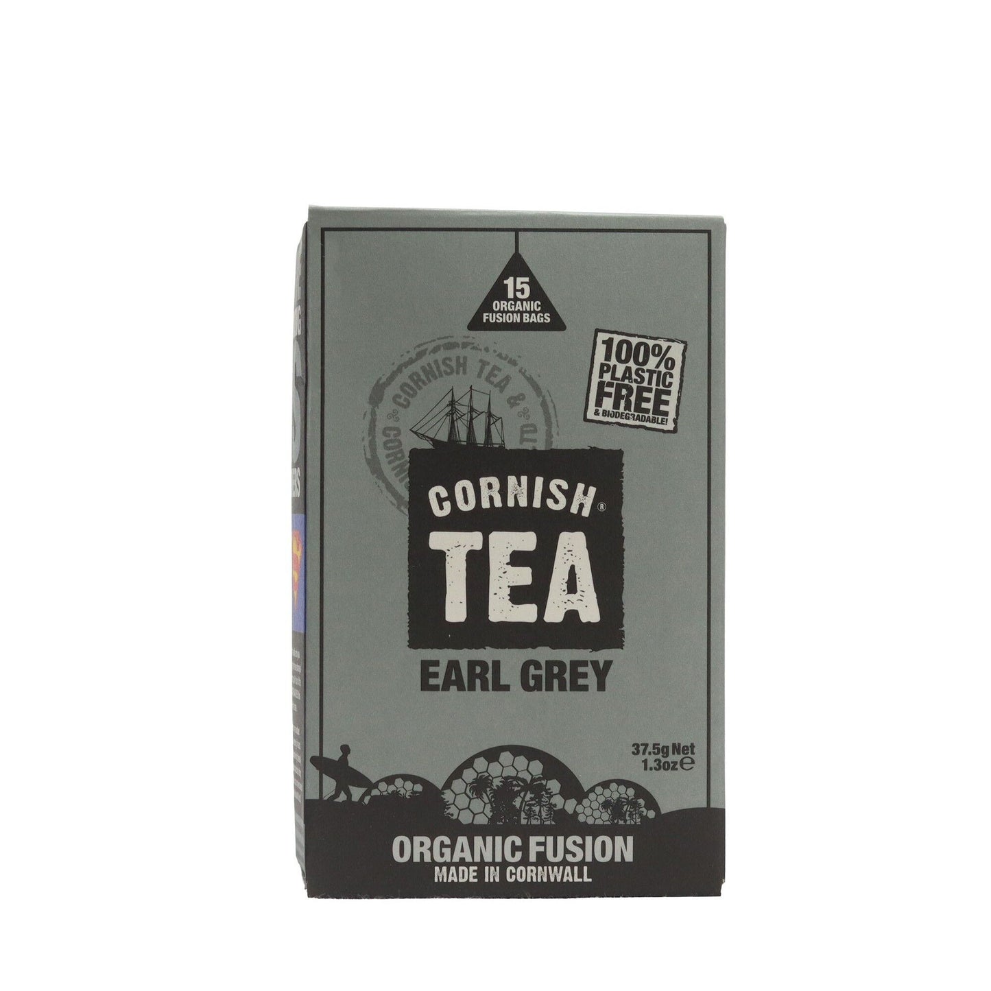 Boîte de thé Fusion Earl Grey en feuilles – 90g (6x15g) – Cornish Tea & Coffee