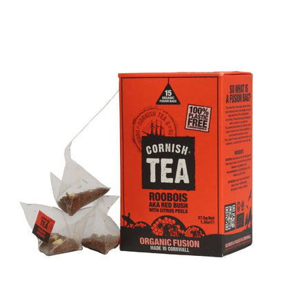 Boîte de thé Fusion Rooibos en feuilles – 90g (6x15g) – Cornish Tea & Coffee - détail du produit