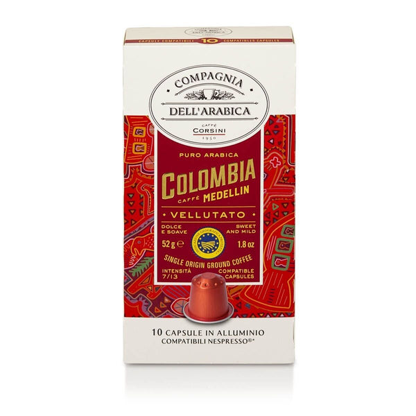 Corsini Capsules Colombia 100% Arabica compatibles Nespresso x10 - café en capsule