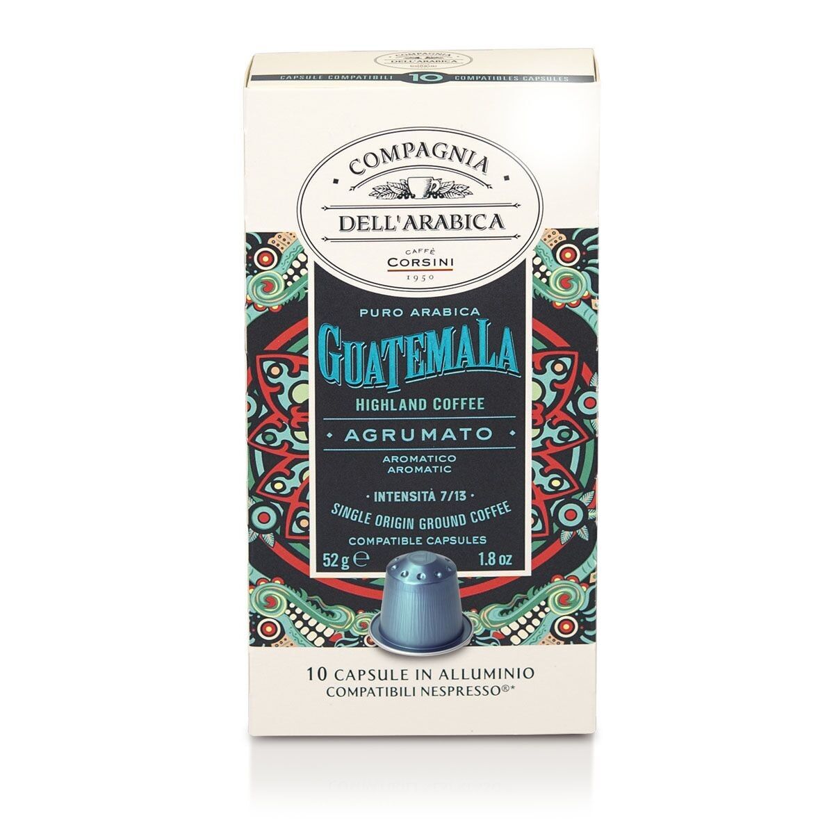 Corsini Capsules Guatemala 100% Arabica compatibles Nespresso x10 - café en capsule