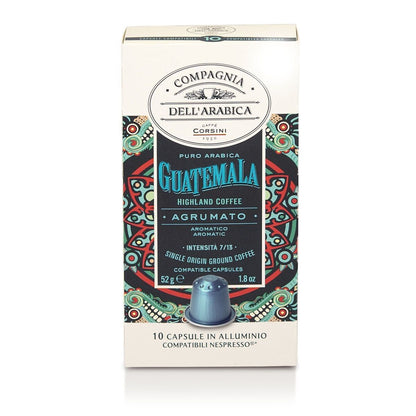Corsini Capsules Guatemala 100% Arabica compatibles Nespresso x10 - café en capsule