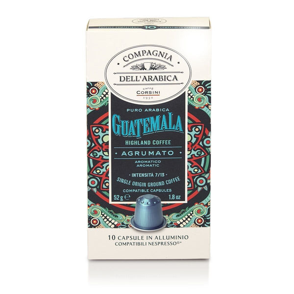 Corsini Capsules Guatemala 100% Arabica compatibles Nespresso x10 - café en capsule