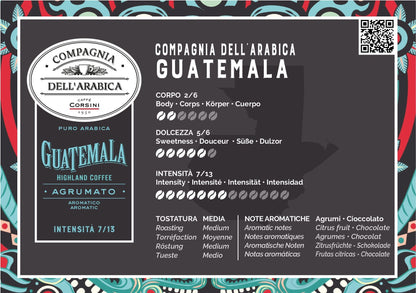 Corsini Capsules Guatemala 100% Arabica compatibles Nespresso x10 - café en capsule, boîte