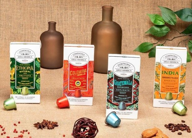 Corsini Capsules Guatemala 100% Arabica compatibles Nespresso x10 - café en capsule, détail