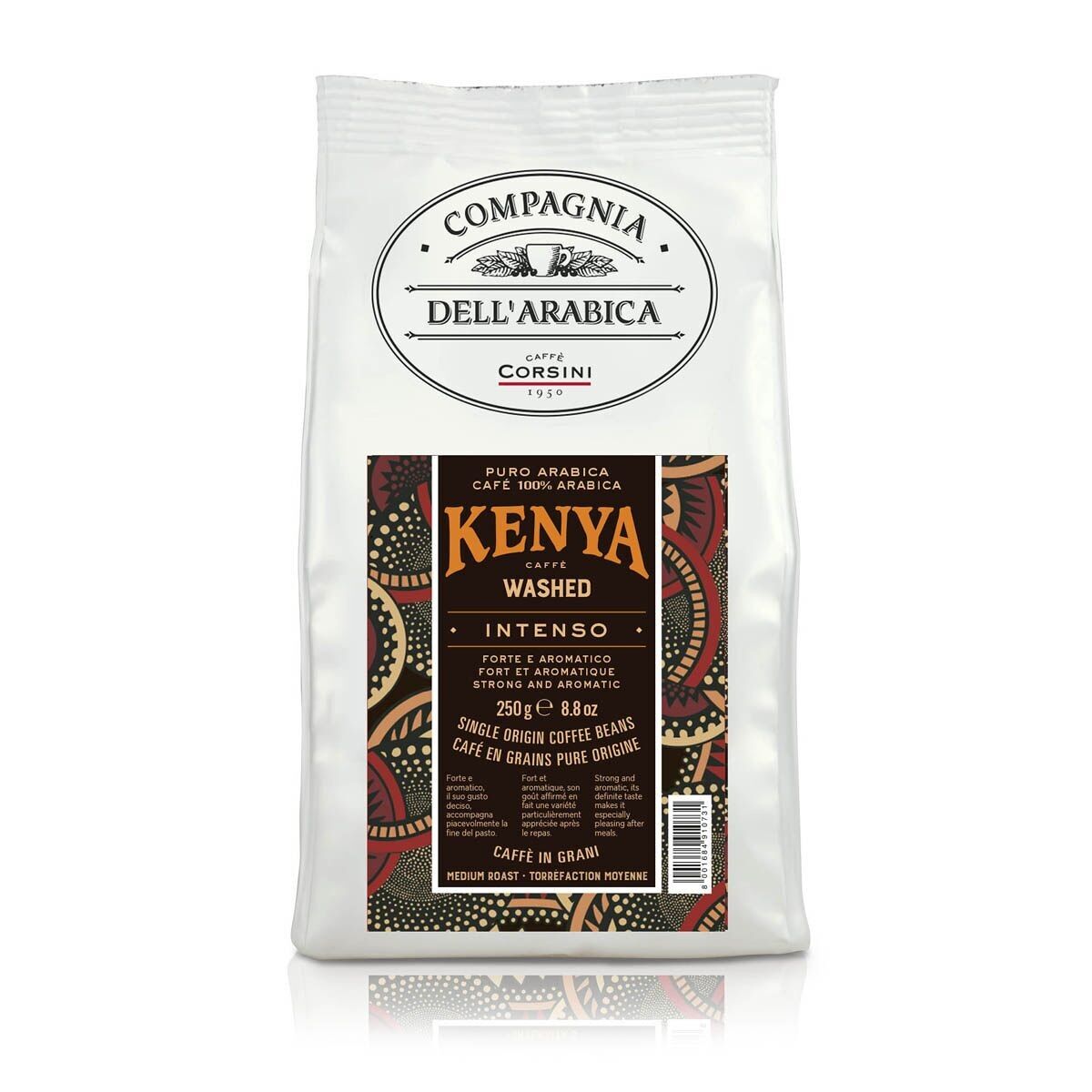 Corsini Kenya Washed 100% Arabica 250g - café en grain