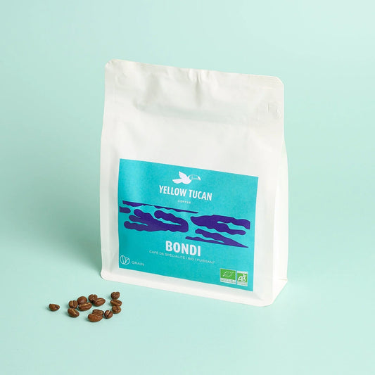 Yellow Tucan – Café de spécialité Bio Arabica Bondi – 250g – Café en grain