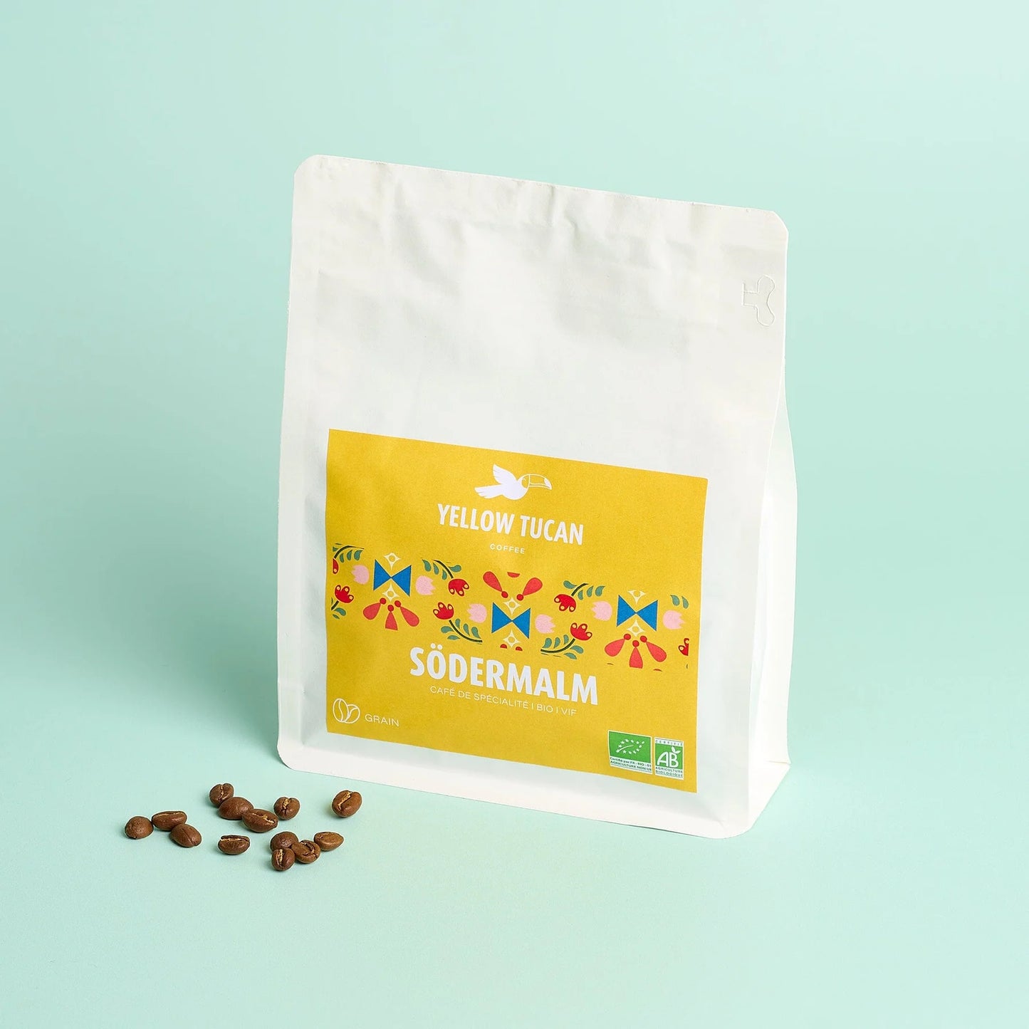 Yellow Tucan – Café de spécialité Bio Arabica Södermalm – 250g – Café en grain