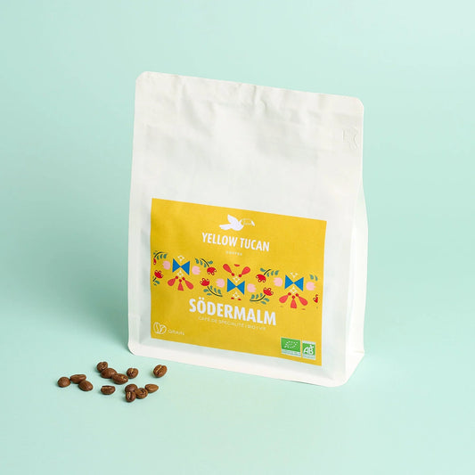 Yellow Tucan – Café de spécialité Bio Arabica Södermalm – 250g – Café en grain