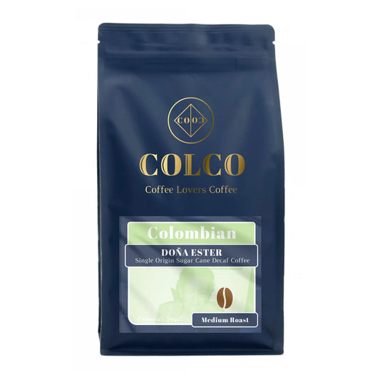 Colco Coffee – Doña Ester – Décaféiné à la canne à sucre – Colombie – 250g – Café en grain