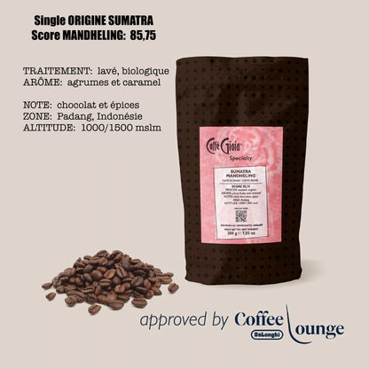 Caffè Gioia – Sumatra Mandheling Reine Ketiara – 200g - Café en grain