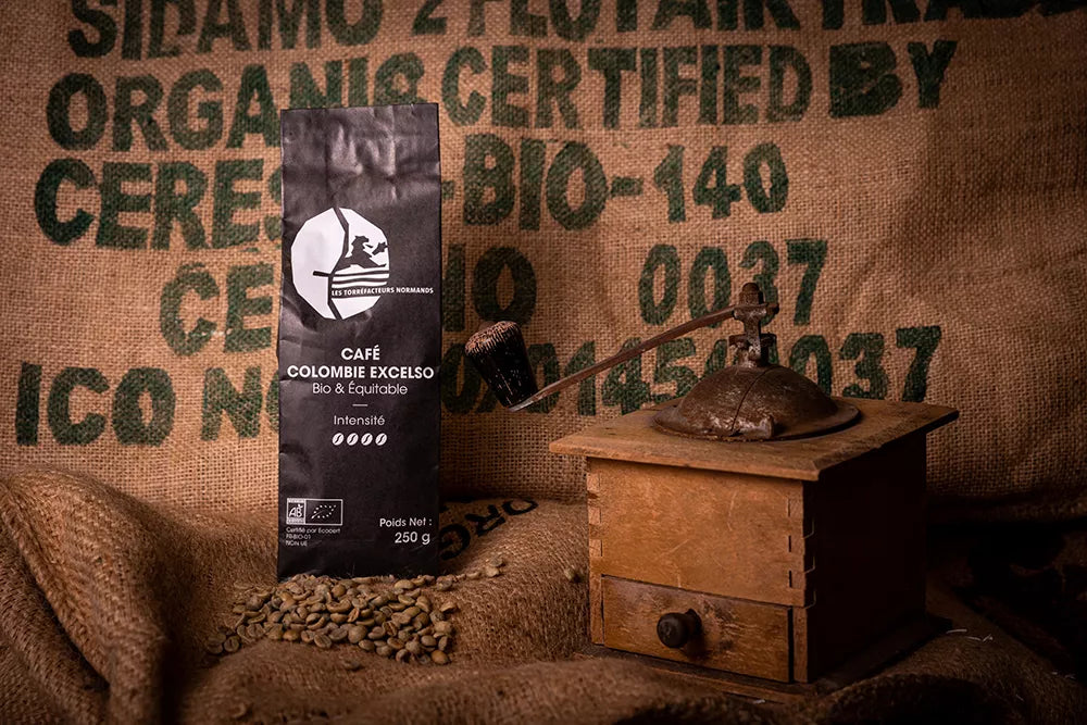 Les Torréfacteurs Normands – Colombie Excelso BIO & Équitable – 250g – Café en grain